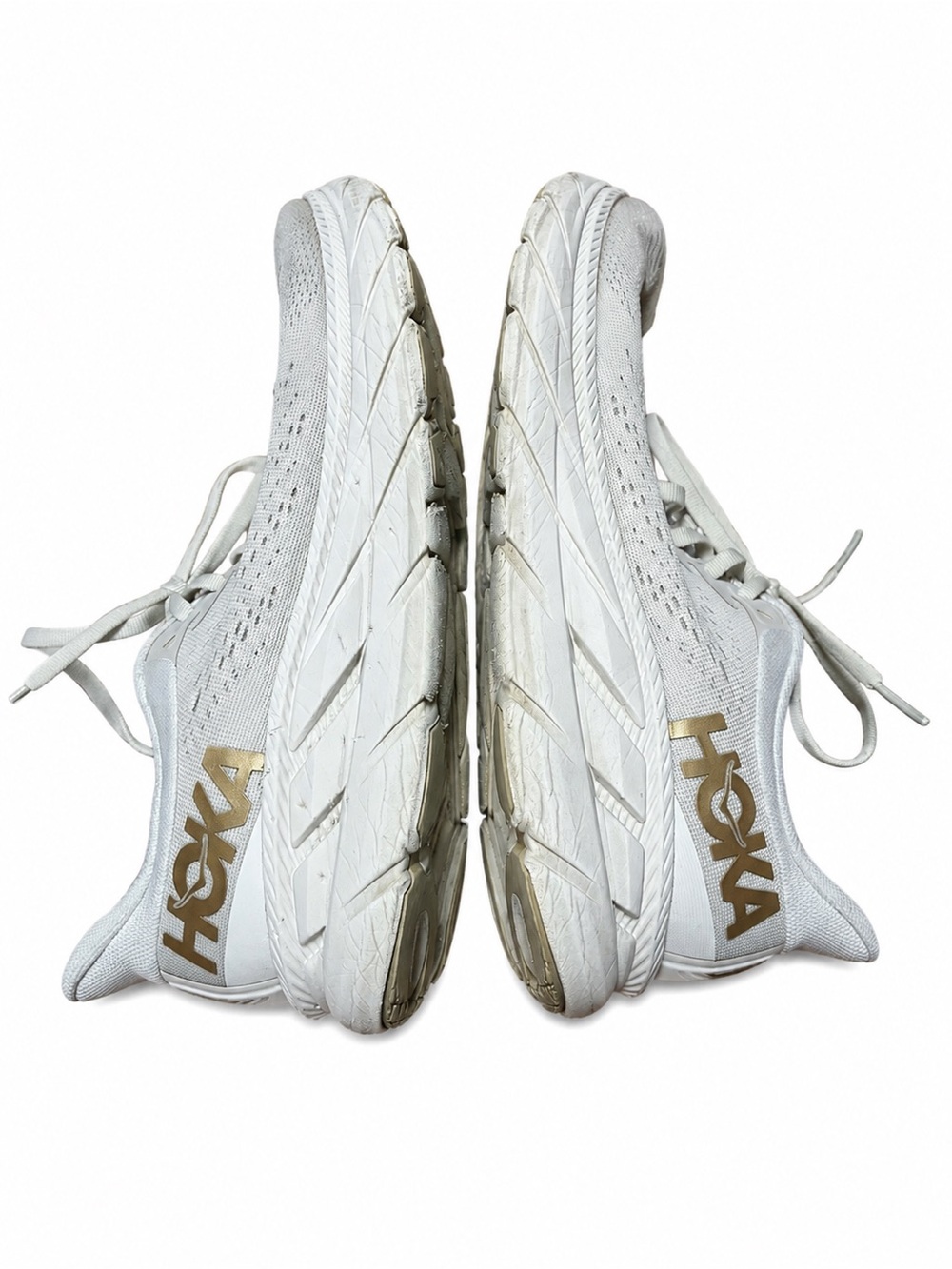 Hoka One One Clifton 7 Running Shoes Almond Milk Bronze Women's Size 8.5